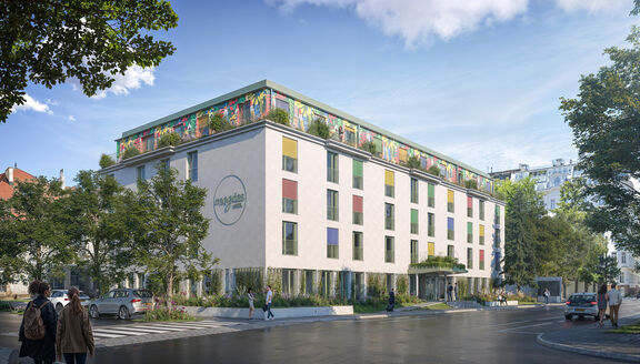 Magdas HOTEL Vienna Prater Strassenfront Atelier Heiss MISS3