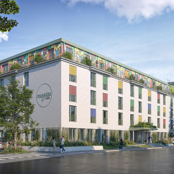 Magdas HOTEL Vienna Prater Strassenfront Atelier Heiss MISS3